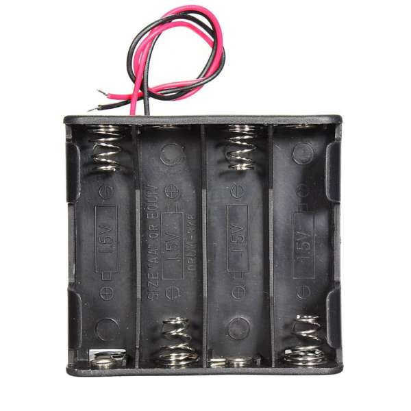 4 x AA Battery Holder Box Without Cover